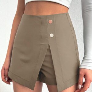 SHEIN Jupon-midi Fendu Devant