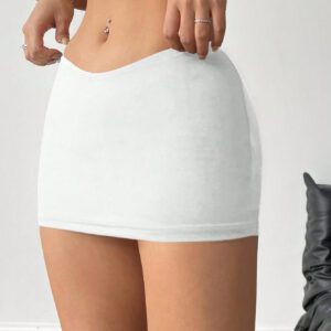 SHEIN EZwear Jupe-collant Ajustée À La Taille En V Pour Femmes