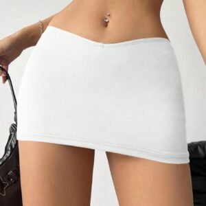 SHEIN EZwear Jupe-collant Ajustée À La Taille En V Pour Femmes