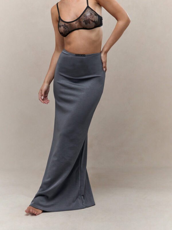 MISSGUIDED Jupe maxi basse avec étiquette logo