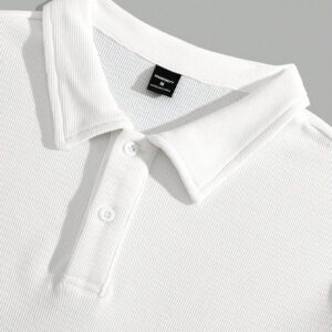 Manfinity UrbanChill Polo à manches courtes tricoté uni pour homme, été