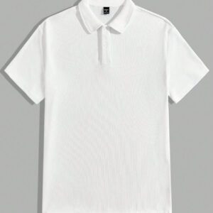Manfinity UrbanChill Polo à manches courtes tricoté uni pour homme, été