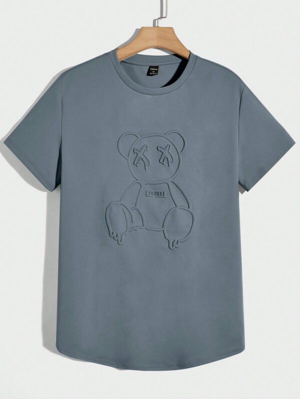 Manfinity UrbanChill Homme T-shirt Ours En Relief De