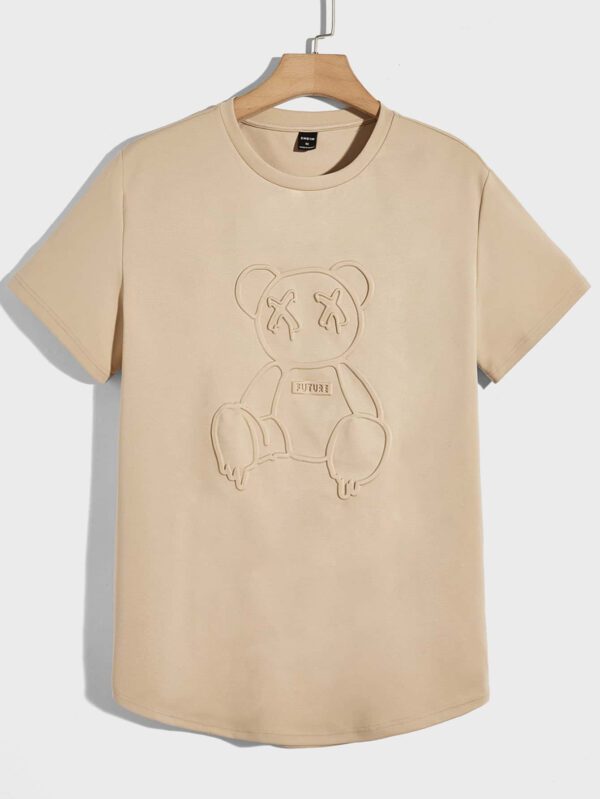 Manfinity UrbanChill Homme T-shirt Ours En Relief De – Image 2