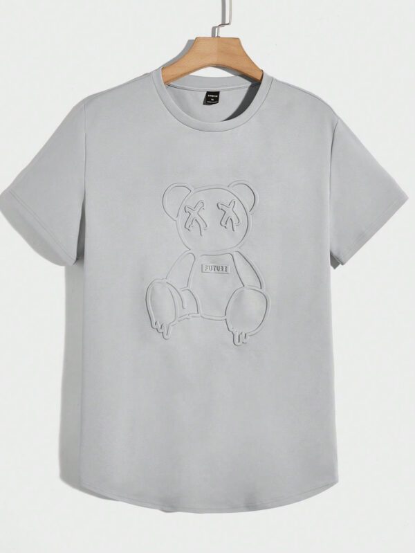 Manfinity UrbanChill Homme T-shirt Ours En Relief De – Image 4