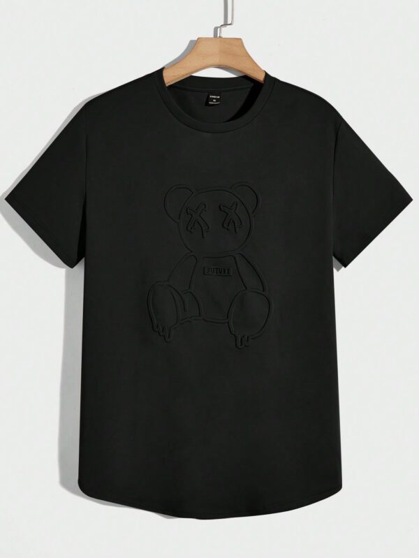 Manfinity UrbanChill Homme T-shirt Ours En Relief De – Image 5