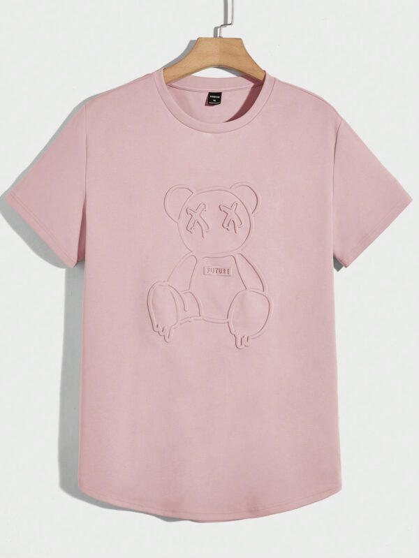 Manfinity UrbanChill Homme T-shirt Ours En Relief De – Image 7