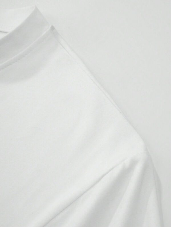T-shirt décontracté à col rond à manches courtes avec impression de mouette pour hommes, été – Image 16