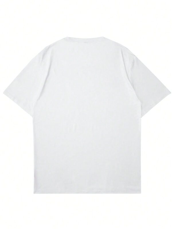 T-shirt décontracté à col rond à manches courtes avec impression de mouette pour hommes, été – Image 19