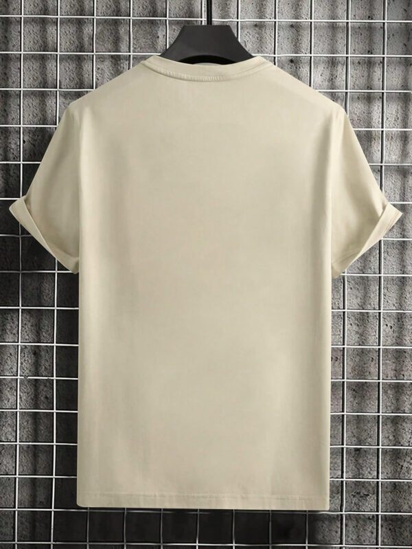 T-shirt décontracté d'été à manches courtes imprimé poker pour hommes, col rond pour une tenue de travail décontractée – Image 5
