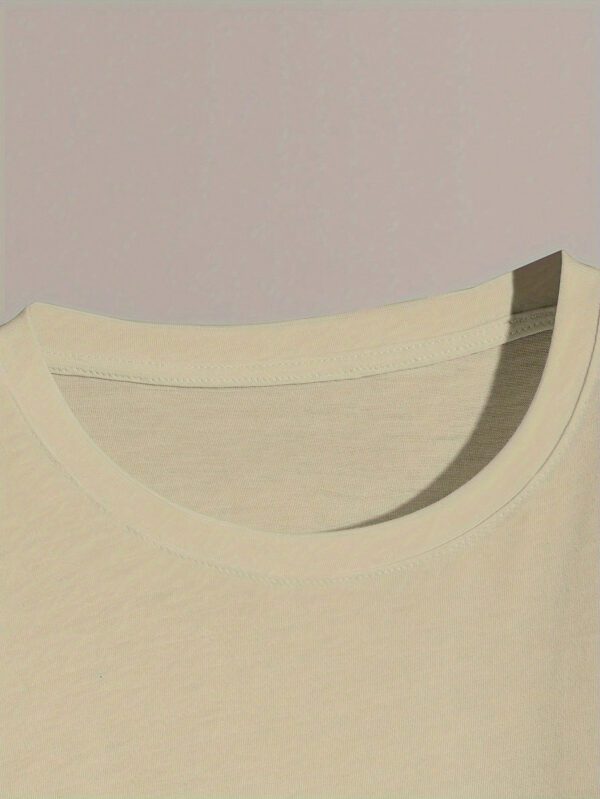 T-shirt décontracté d'été à manches courtes imprimé poker pour hommes, col rond pour une tenue de travail décontractée – Image 8