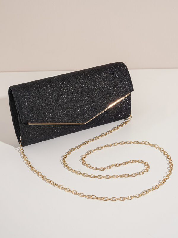 Sac seau léger et décontracté, décoré de strass. Mini design à cordon coulissant. Sac transparent à perles fantaisie tendance. Sac de soirée élégant et exquis. Un luxe discret avec des strass pour les filles, les femmes, les mariées. Parfait pour les fêtes, les dîners, les réceptions de mariage, les fêtes de Noël – Image 2