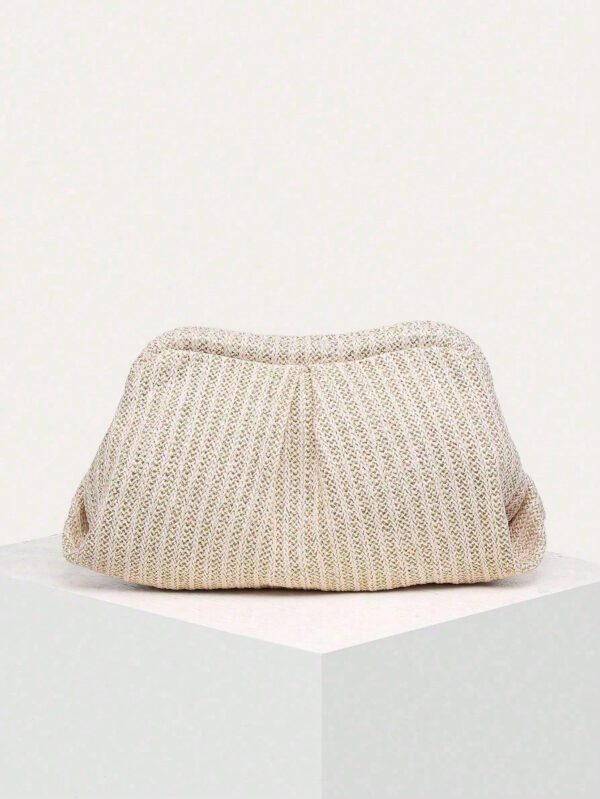 Sac froncé minimaliste moyen doré vogue – Image 4