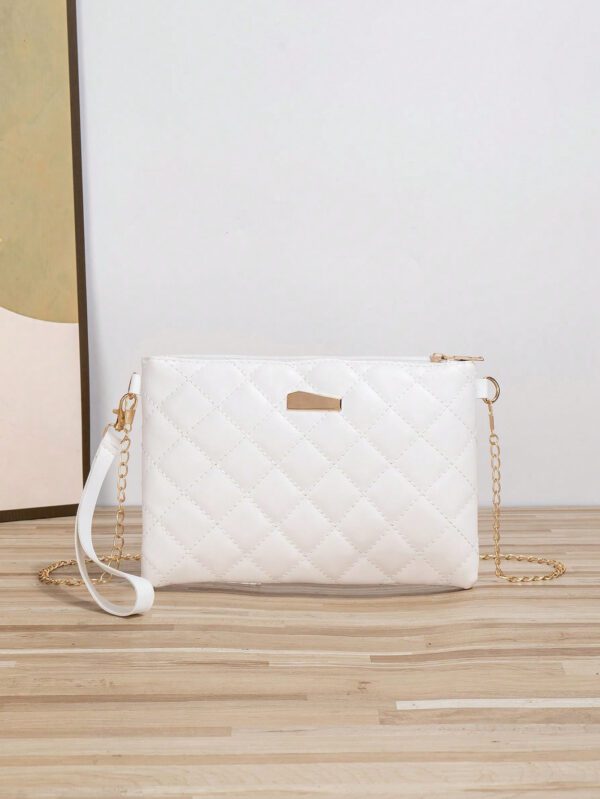 Sac Bandoulière Fashion Brodé À Chaîne En Fer Et Sac À Main Pour Des Occasions Décontractées