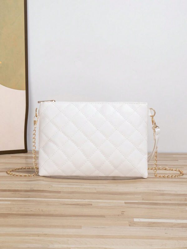 Sac Bandoulière Fashion Brodé À Chaîne En Fer Et Sac À Main Pour Des Occasions Décontractées – Image 4