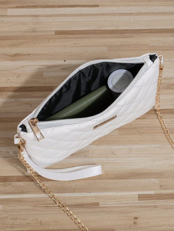 Sac Bandoulière Fashion Brodé À Chaîne En Fer Et Sac À Main Pour Des Occasions Décontractées – Image 5