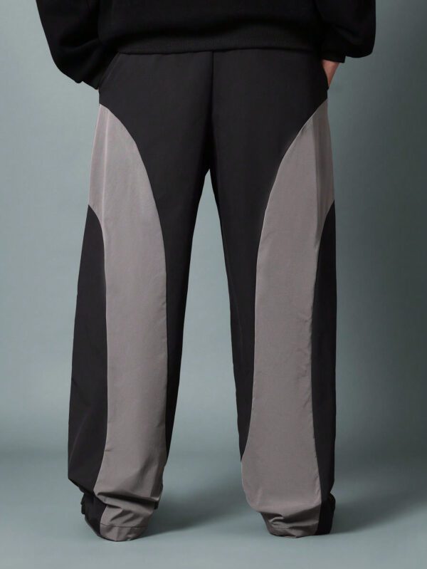 SUMWON Pantalon parachute coupe droite couleur bloc – Image 6