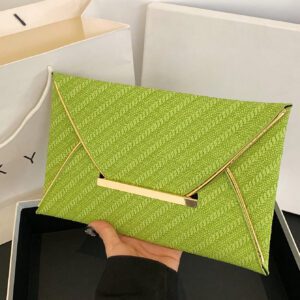 Nouvelles femmes 2023 Sac de soirée enveloppe à motif crocodile, texture haut de gamme, impopulaire, sac d"aisselle ultramince de grande capacité, sac à main à blocs de couleur
