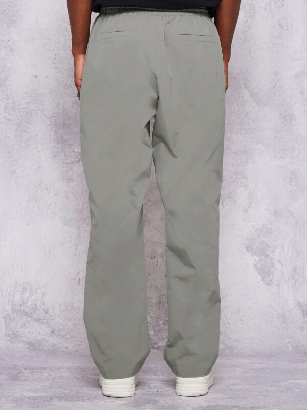 SUMWON Pantalon de jogging droit en nylon avec taille élastique – Image 5