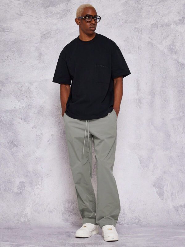 SUMWON Pantalon de jogging droit en nylon avec taille élastique – Image 6