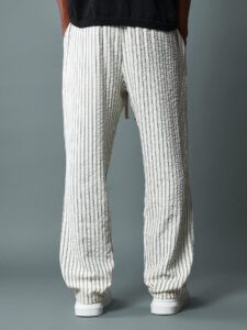 SUMWON Pantalon avec bandes slim fit à enfiler – Image 5