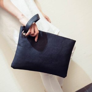 Minimaliste Sac Carré Femme À Broderie Cartable , Mode À Double Poignée Bourse , Style Rétro Sac À Main Avec Sangle Amovible
