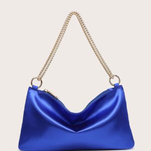 Sac De Soirée Léger En Satin Décontracté D'affaires, Carré Avec Bague, Sac Glamour, Élégant Et Exquis, Pierres Scintillantes De Luxe Calme Pour Fille De Soirée, Femme, Mariée, Parfait Pour Fête, Dîner/banquet