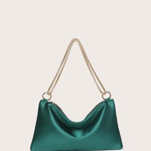 Sac De Soirée Léger En Satin Décontracté D'affaires, Carré Avec Bague, Sac Glamour, Élégant Et Exquis, Pierres Scintillantes De Luxe Calme Pour Fille De Soirée, Femme, Mariée, Parfait Pour Fête, Dîner/banquet