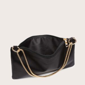 Sac De Soirée Léger En Satin Décontracté D'affaires, Carré Avec Bague, Sac Glamour, Élégant Et Exquis, Pierres Scintillantes De Luxe Calme Pour Fille De Soirée, Femme, Mariée, Parfait Pour Fête, Dîner/banquet