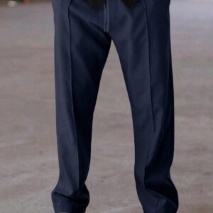 Pantalon de survêtement décontracté pour hommes, coupe droite ample, cordon de serrage, couleur unie