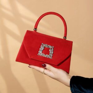 Sac seau décoré de strass, style décontracté d'affaires, conception à cordon coulissant, sac transparent avec perles, sac de soirée glamour, élégant, exquis, luxe discret avec strass, parfait pour la fête, le dîner/banquet, le réveillon de Noël, femme, mariée