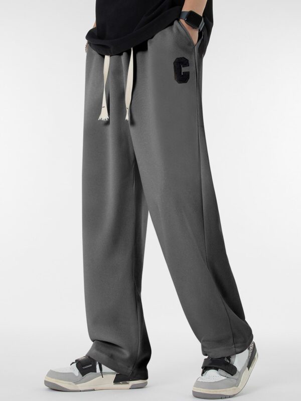 Manfinity Hypemode Homme Pantalon à applique lettre à cordon