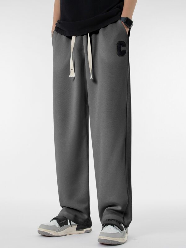 Manfinity Hypemode Homme Pantalon à applique lettre à cordon – Image 5
