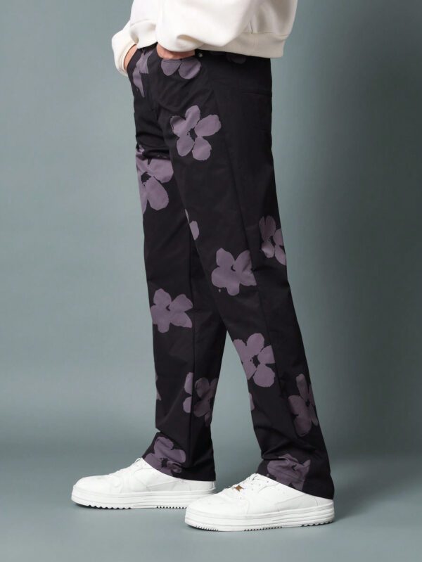 SUMWON Pantalon à coupe droite avec imprimé floral