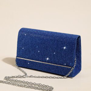 Sac Embrayage Soirée Élégant , Sac Bandoulière À Chaîne Pour Femmes , Lumière Glamour , Petit Sac Embrayage , Sac Carré Pailleté