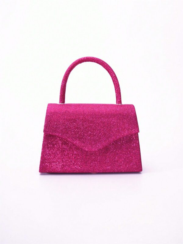 Sac de soirée miroir simple avec poignée, bandoulière et option à tenir à la main, sac de mariée, sac de soirée & sac de mariée, parfait pour la fête, le mariage, le bal de fin d'année, le dîner/banquet, assorti à la robe de mariée, aux tenues formelles, robe de bal et robe de soirée pour femmes – Image 2