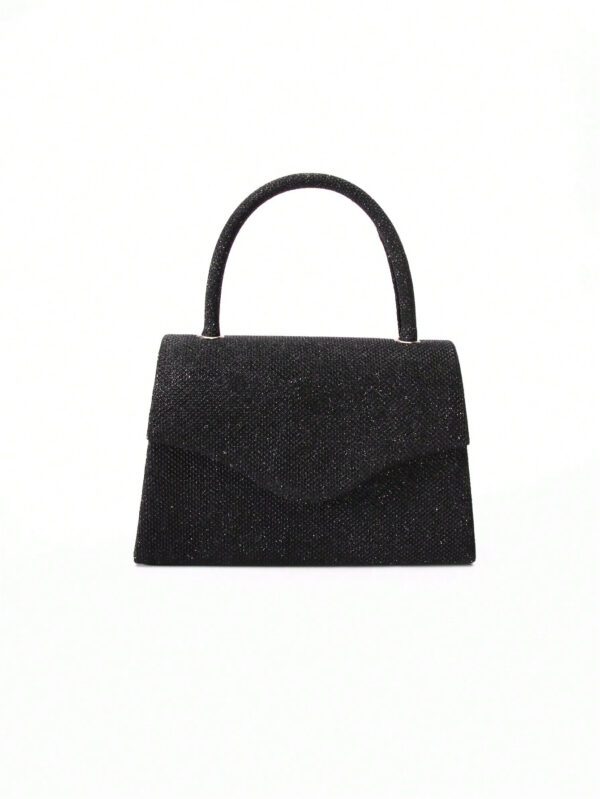 Sac de soirée miroir simple avec poignée, bandoulière et option à tenir à la main, sac de mariée, sac de soirée & sac de mariée, parfait pour la fête, le mariage, le bal de fin d'année, le dîner/banquet, assorti à la robe de mariée, aux tenues formelles, robe de bal et robe de soirée pour femmes – Image 3
