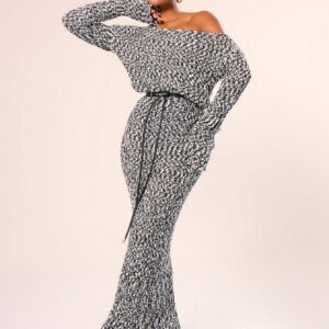 MUSERA Robe pull oversize en tricot épais