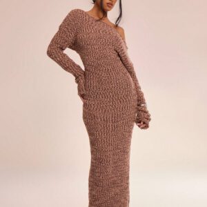 MUSERA Robe pull oversize en tricot épais