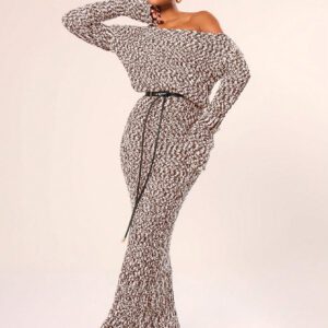 MUSERA Robe pull oversize en tricot épais