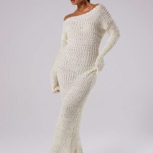 MUSERA Robe pull oversize en tricot épais
