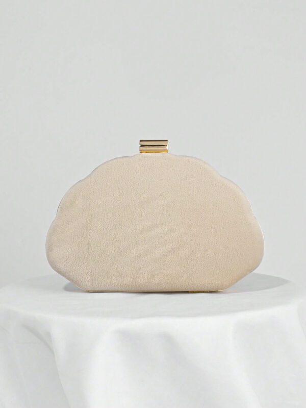Sac seau léger à décoration de strass, style décontracté d'affaires, design à cordon coulissant mini. Sac transparent avec perles fausses. Sac de soirée glamour, élégant, raffiné, de luxe discret avec strass, parfait pour les fêtes, les femmes, les mariées. Parfait pour les fêtes, dîners/banquets, tenues de fête de Noël, s'assortit parfaitement avec les tenues du Nouvel An, s'assortit excellemment avec les robes de fête pour femmes – Image 5