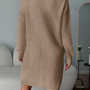 SHEIN Femmes Pulls Col V Profond Couleur Unie
