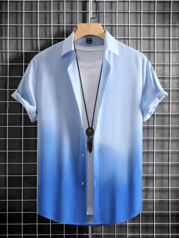 Manfinity Homme Homme Chemise Dégradé À Bouton (Sans T-Shirt) – Image 5