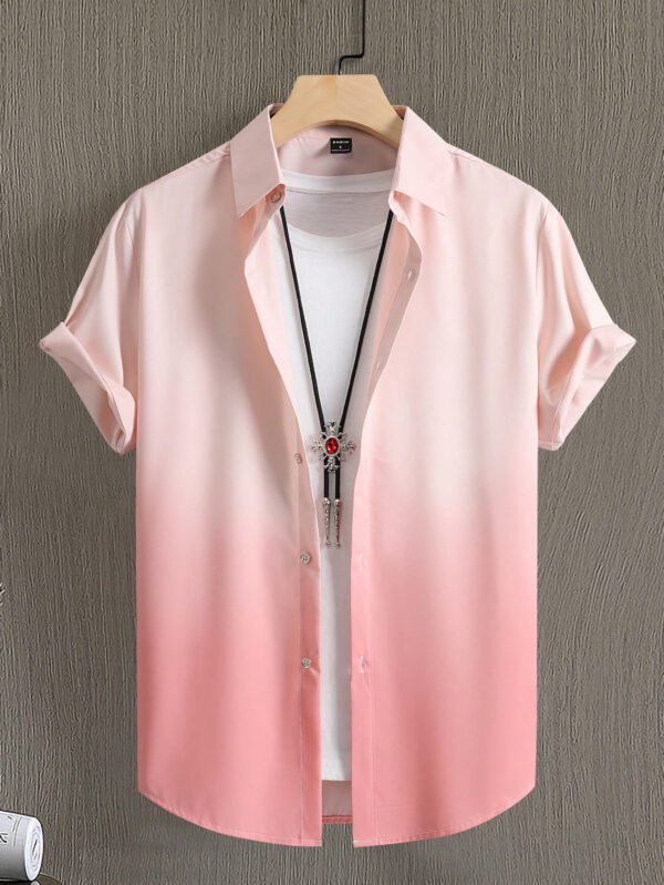 Manfinity Homme Homme Chemise Dégradé À Bouton (Sans T-Shirt) – Image 8