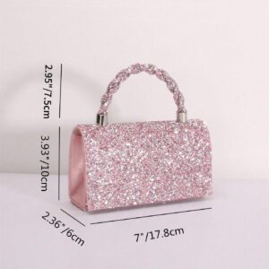 Brillance Pailletée, Brillant Glamour, Élégant, Exquis Sac De Soirée Avec Strass Décoration, Sac De Soirée Pour Fille De La Fête, Femme, Parfait Pour Une Soirée, Un Mariage, Un Bal, Un Dîner/banquet, Pour Le Meilleur Cadeau Pour Femmes
