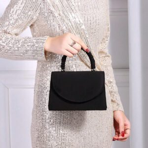 Sac de soirée élégant et exquis blanc avec des volants sur la poignée, un rabat carré. Sac de dîner, sac de soirée pour les fêtes, les femmes. Parfait pour les fêtes, les mariages, les bals de promo, les dîners/banquets. Cadeau idéal pour les femmes. Parfait pour les fêtes, les mariages, les bals de promo, les dîners/banquets. Assortir avec une robe de soirée de fête, une robe de soirée et une robe à sequins