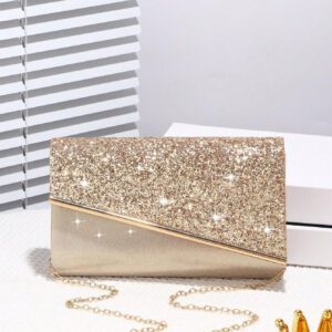 Sac seau décoré de strass léger, style casual d'affaires. Mini design à cordon coulissant, sac transparent avec faux perles. Sac de soirée glamour, élégant, exquis, de luxe discret avec strass. Parfait pour les fêtes, les dîners/banquets, les tenues de Noël et du Nouvel An. Assortiment parfait avec les robes de fête pour femmes