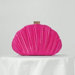 Sac de soirée en forme de boîte plissé en satin, sac de banquet, sac de robe de soirée formelle, pochette de bal, sac à bandoulière avec chaîne, sac à main de mariage