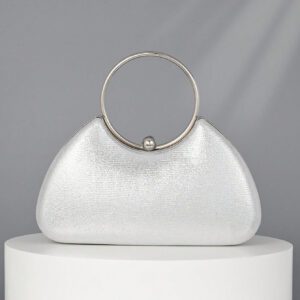Sac embrayage de soirée en métal de luxe pour femme OpulAura, sac à main élégant pour soirées, embrayage formel brillant pour robes, convient aux occasions formelles comme les mariages, les galas, les anniversaires, demoiselles d'honneur, parfait pour les fêtes, les mariages, les dîners/banquets, s'assortissant avec les robes de fête, les robes de soirée et les robes à paillettes, parfaitement assorti avec les tenues du Nouvel An, excellemment assorti avec les robes de fête pour femmes, sacs de fête tendance, parfait pour les fêtes, les mariages, les galas, les dîners/banquets